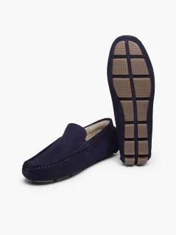 Clearance G.H.BASS Buffalo Moccasin Slippers Navy