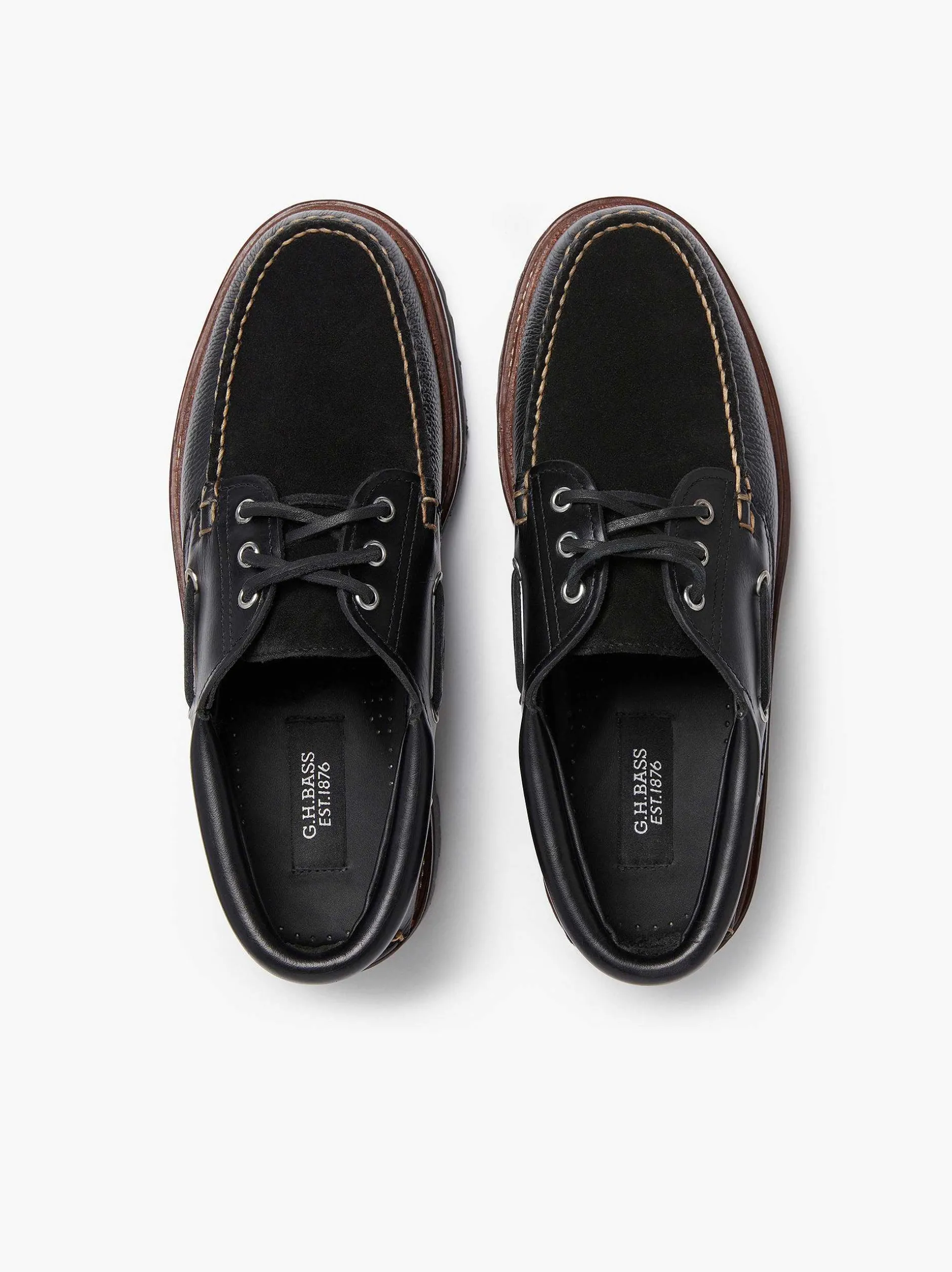 Outlet G.H.BASS 1876 Camp Moc Black