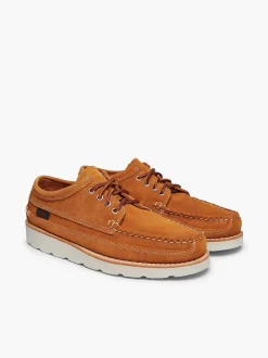 Outlet G.H.BASS Camp Moc Iii Lyndon 4-Eye Moccasin Tan Suede