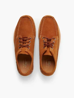 Outlet G.H.BASS Camp Moc Iii Lyndon 4-Eye Moccasin Tan Suede