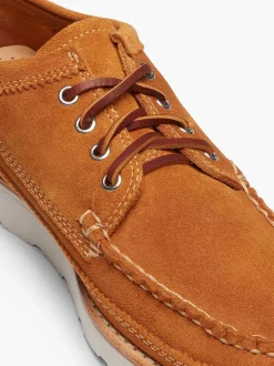 Outlet G.H.BASS Camp Moc Iii Lyndon 4-Eye Moccasin Tan Suede