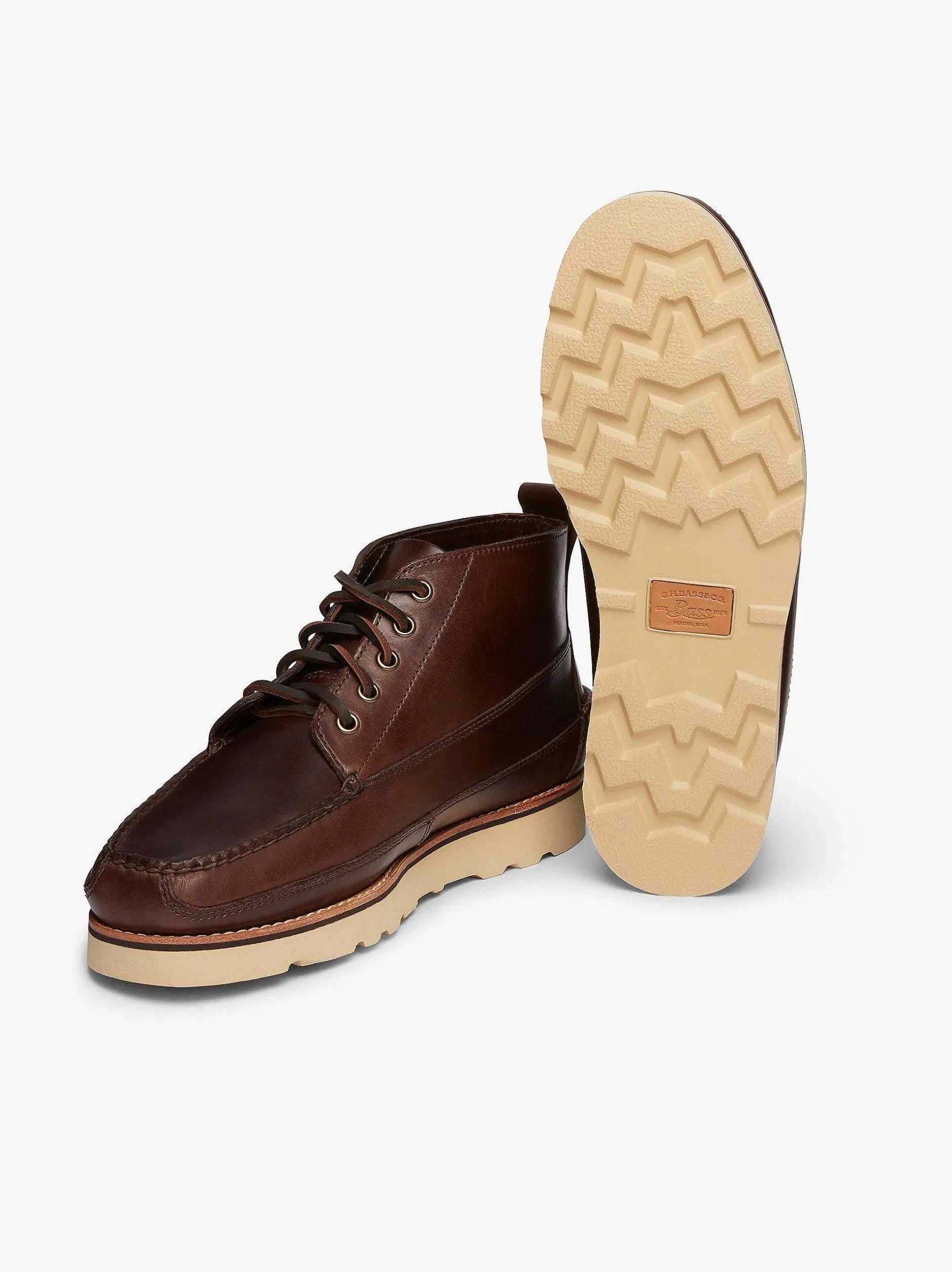 Outlet G.H.BASS Camp Moc Iii Ranger Boots Chocolate