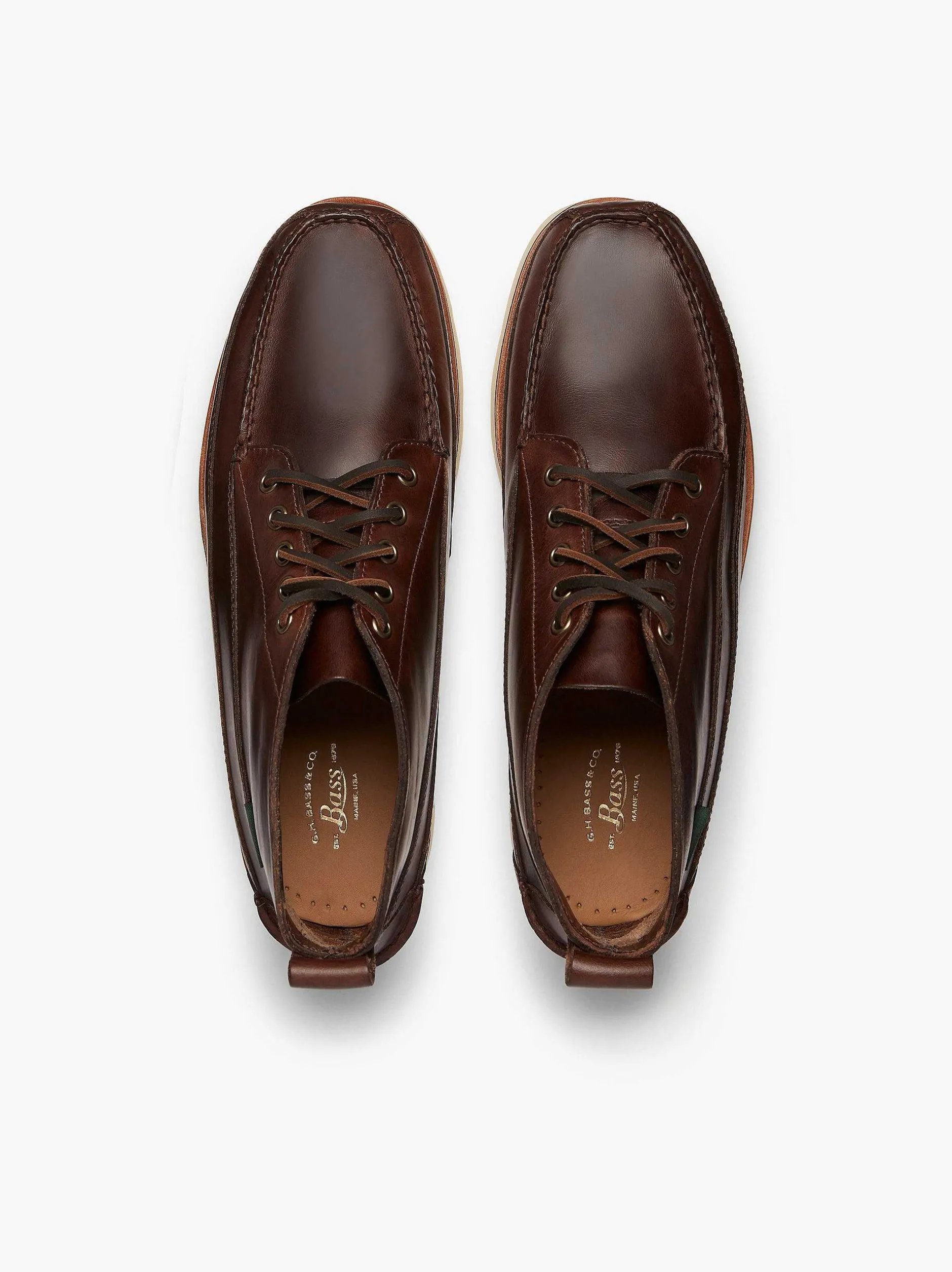 Outlet G.H.BASS Camp Moc Iii Ranger Boots Chocolate