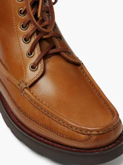 Clearance G.H.BASS Camp Moc Ranger Hi Boots Mid Brown