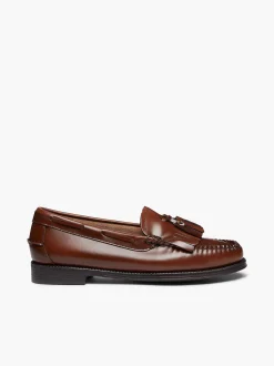 Sale G.H.BASS Easy Weejuns Esther Kiltie Tassel Loafers Cognac
