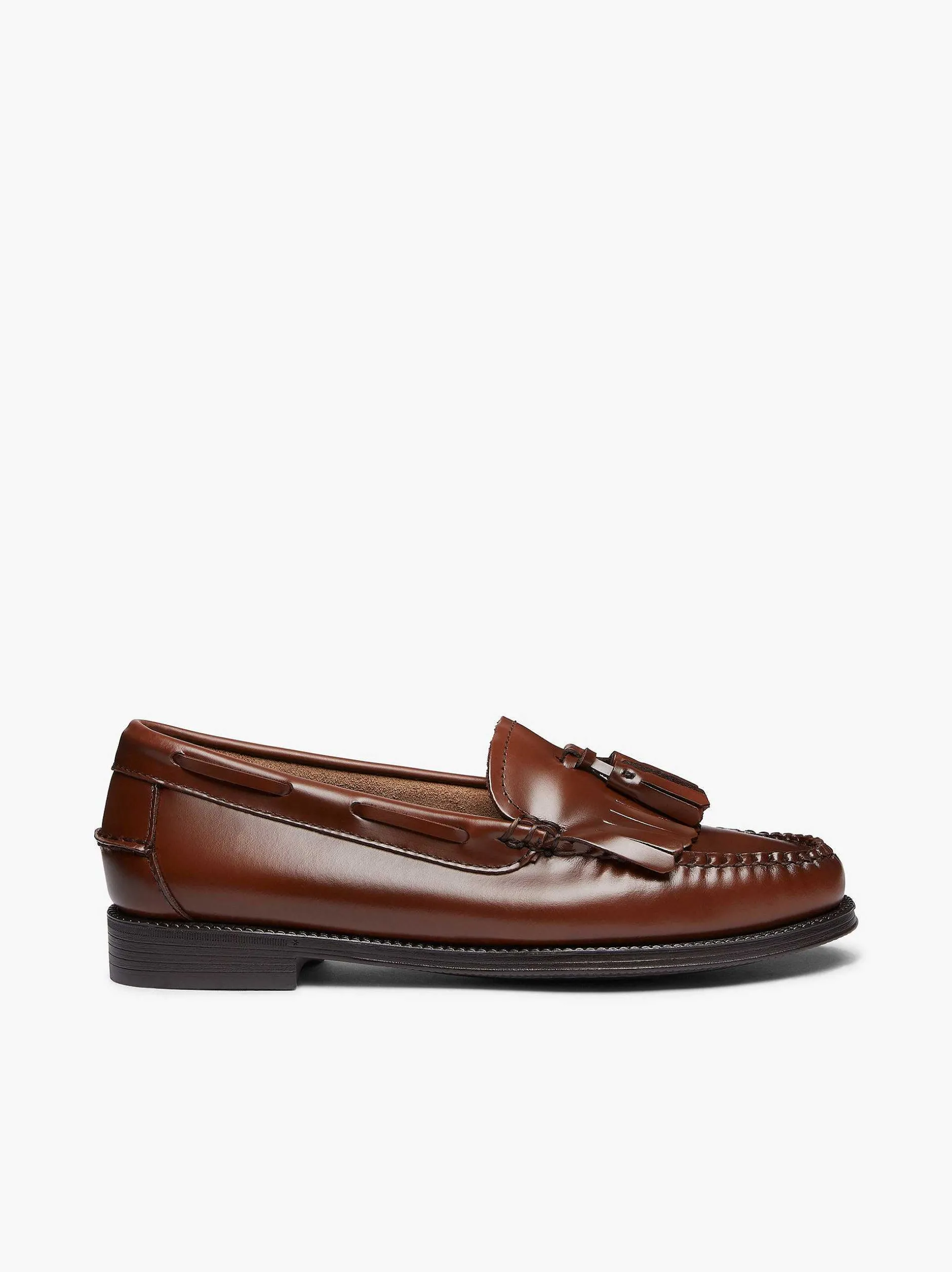 Sale G.H.BASS Easy Weejuns Esther Kiltie Tassel Loafers Cognac