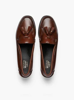 Sale G.H.BASS Easy Weejuns Esther Kiltie Tassel Loafers Cognac