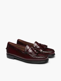 G.H.BASS Easy Weejuns Esther Kiltie Tassel Loafers Wine