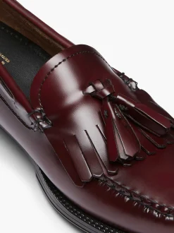 G.H.BASS Easy Weejuns Esther Kiltie Tassel Loafers Wine