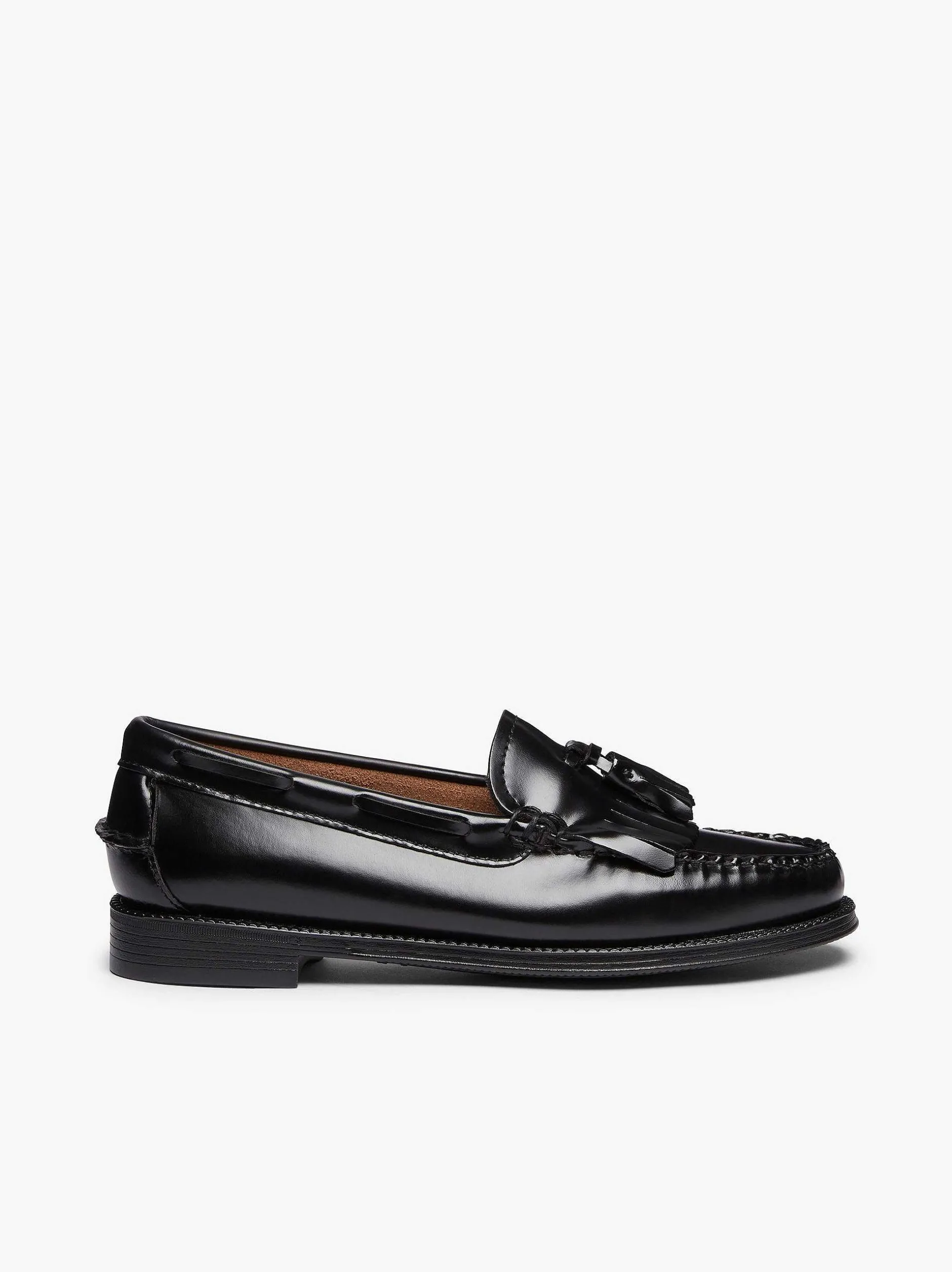 G.H.BASS Easy Weejuns Esther Kiltie Tassel Loafers Black