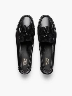 G.H.BASS Easy Weejuns Esther Kiltie Tassel Loafers Black