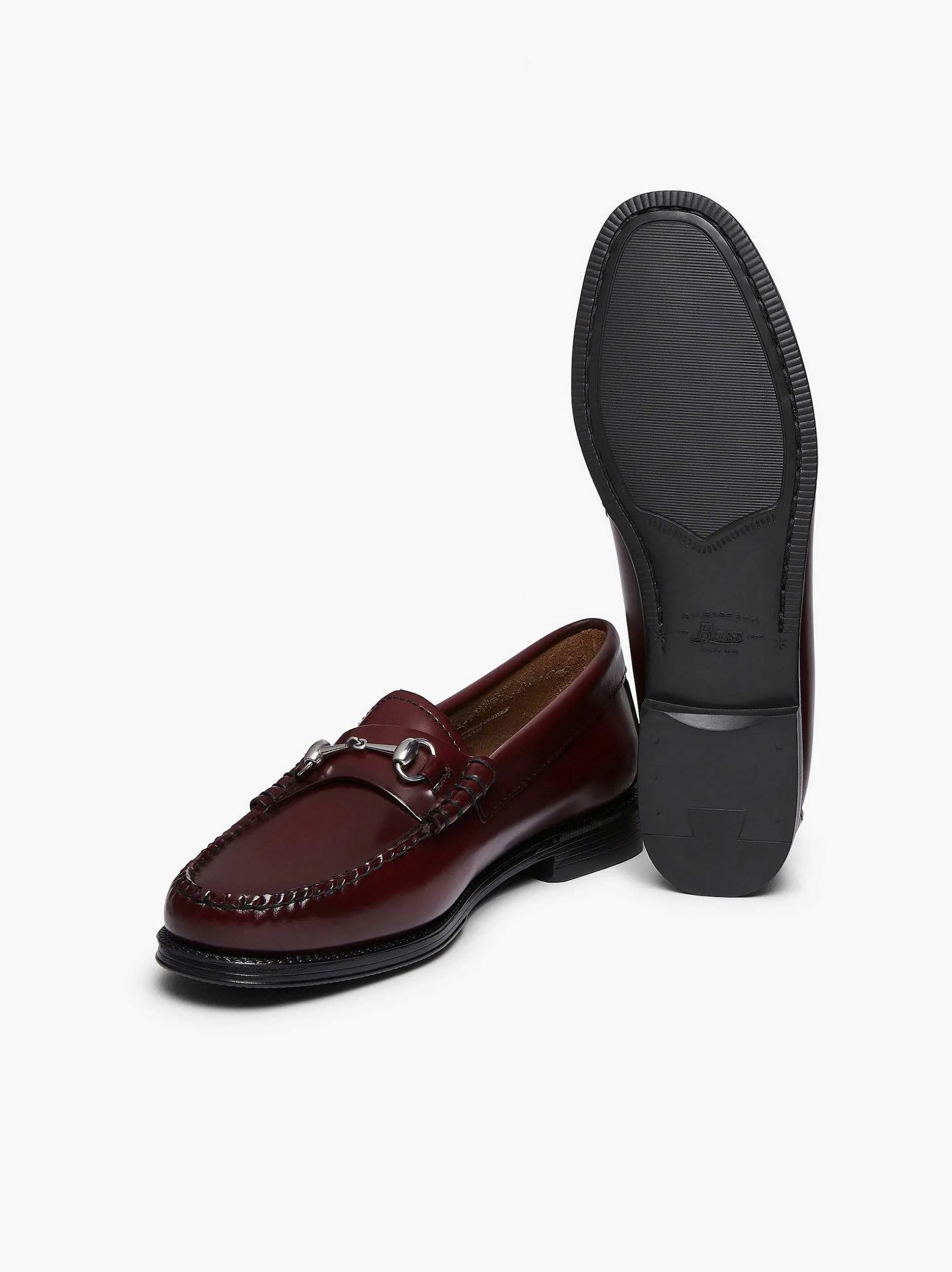 New G.H.BASS Easy Weejuns Lianna Horsebit Loafers Wine
