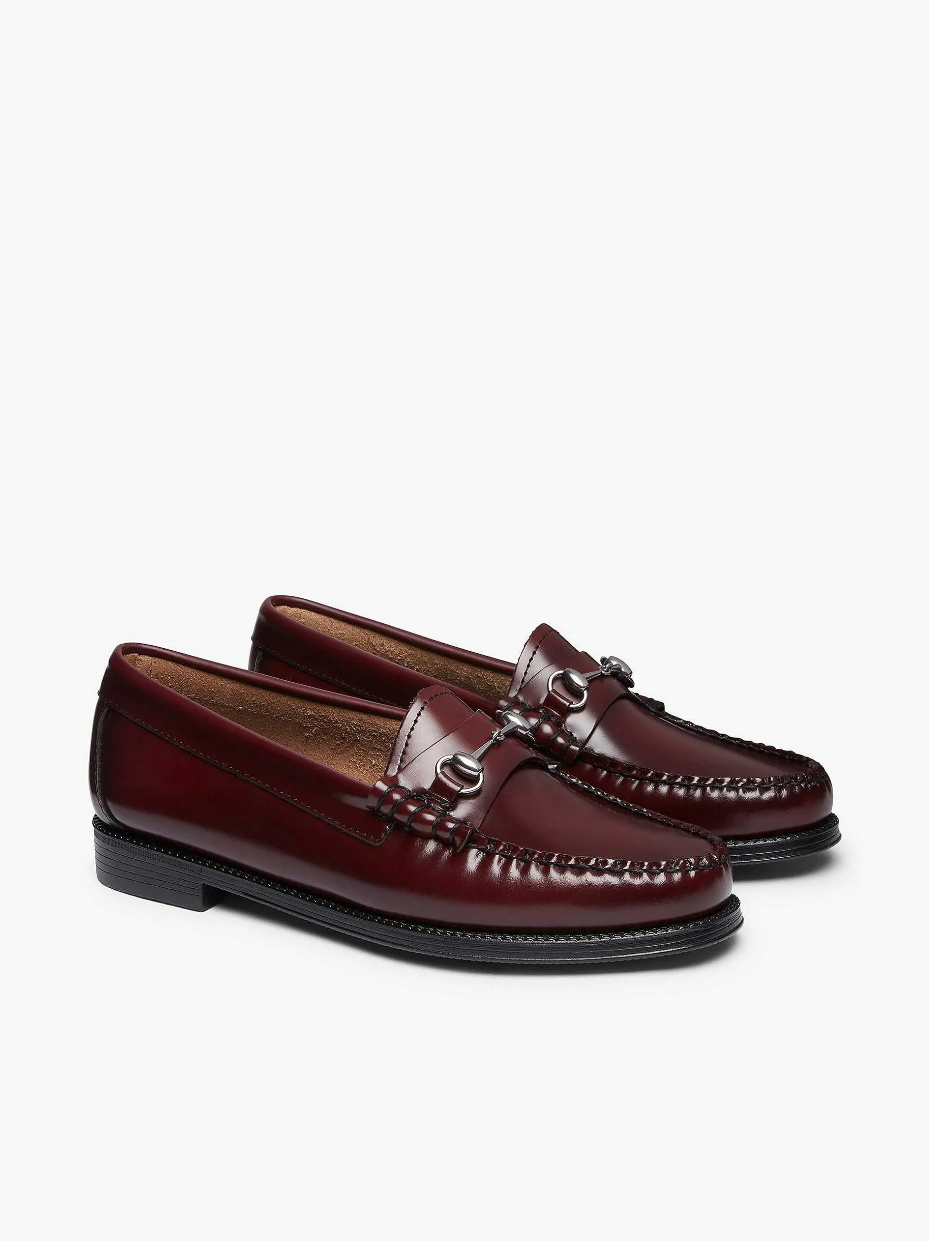 New G.H.BASS Easy Weejuns Lianna Horsebit Loafers Wine