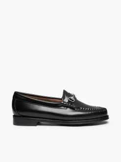 New G.H.BASS Easy Weejuns Lianna Horsebit Loafers Black