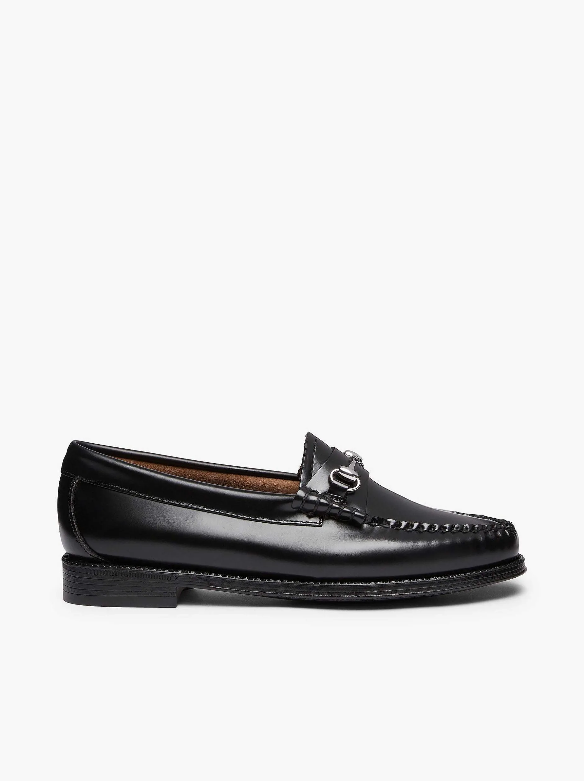 New G.H.BASS Easy Weejuns Lianna Horsebit Loafers Black
