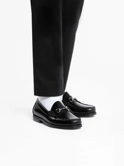 New G.H.BASS Easy Weejuns Lincoln Penny Loafers Black