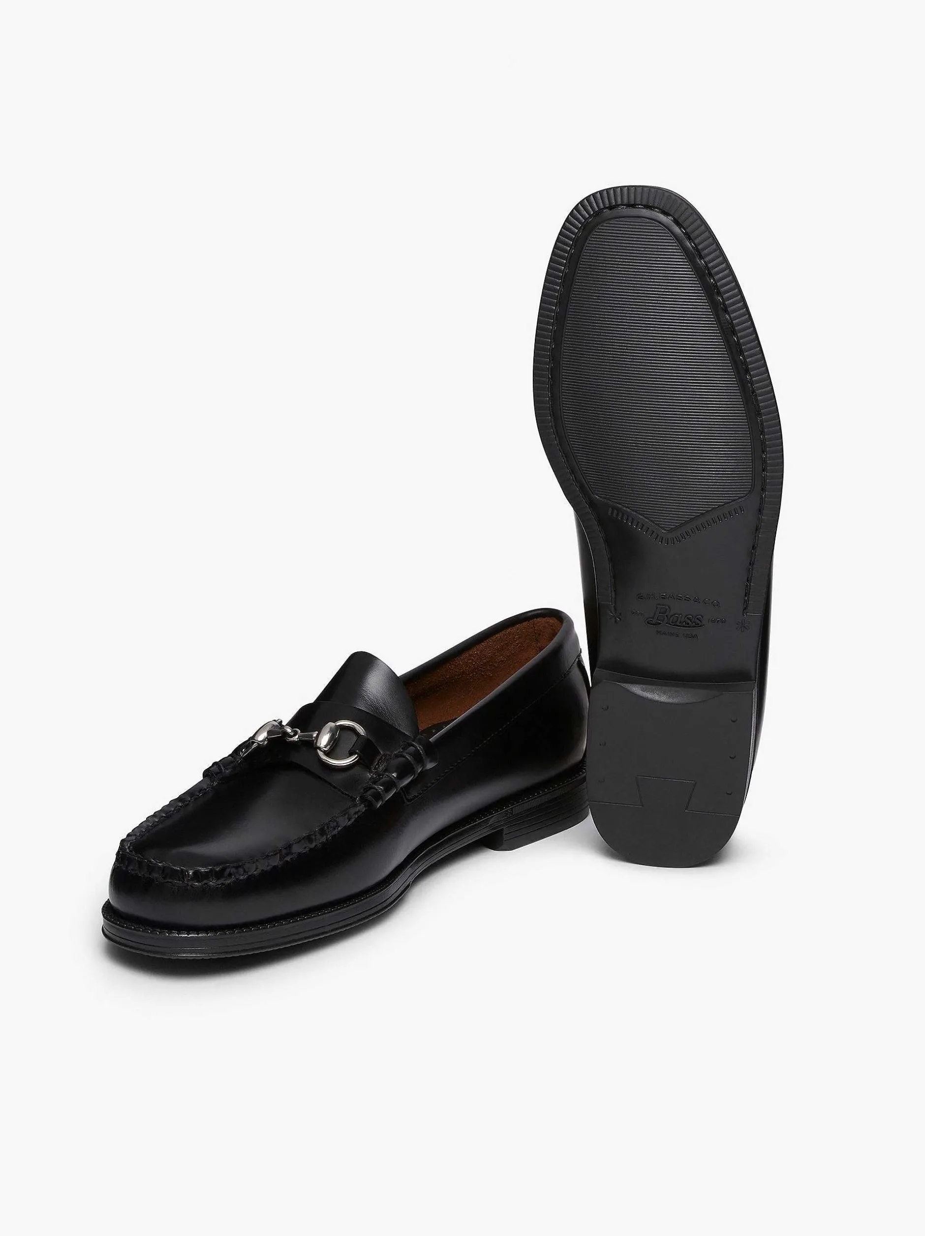 New G.H.BASS Easy Weejuns Lincoln Penny Loafers Black