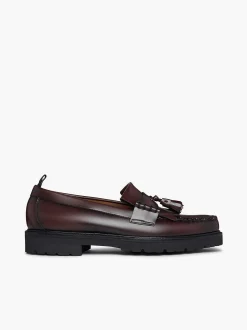 G.H.BASS X Fred Perry Weejuns 90S Layton Tassel Loafers Wine