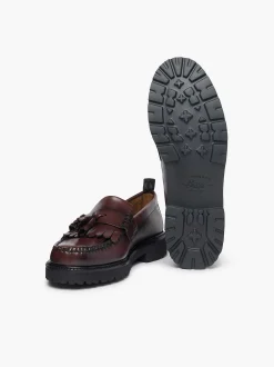 G.H.BASS X Fred Perry Weejuns 90S Layton Tassel Loafers Wine