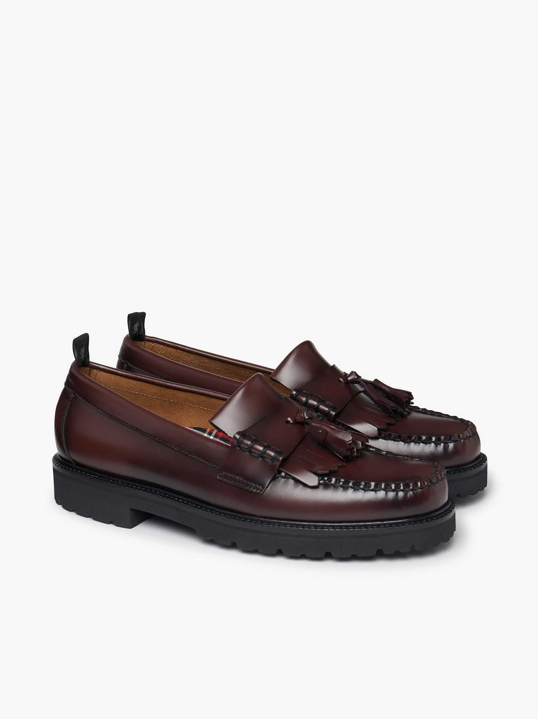 G.H.BASS X Fred Perry Weejuns 90S Layton Tassel Loafers Wine