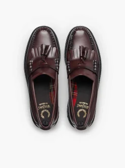 G.H.BASS X Fred Perry Weejuns 90S Layton Tassel Loafers Wine