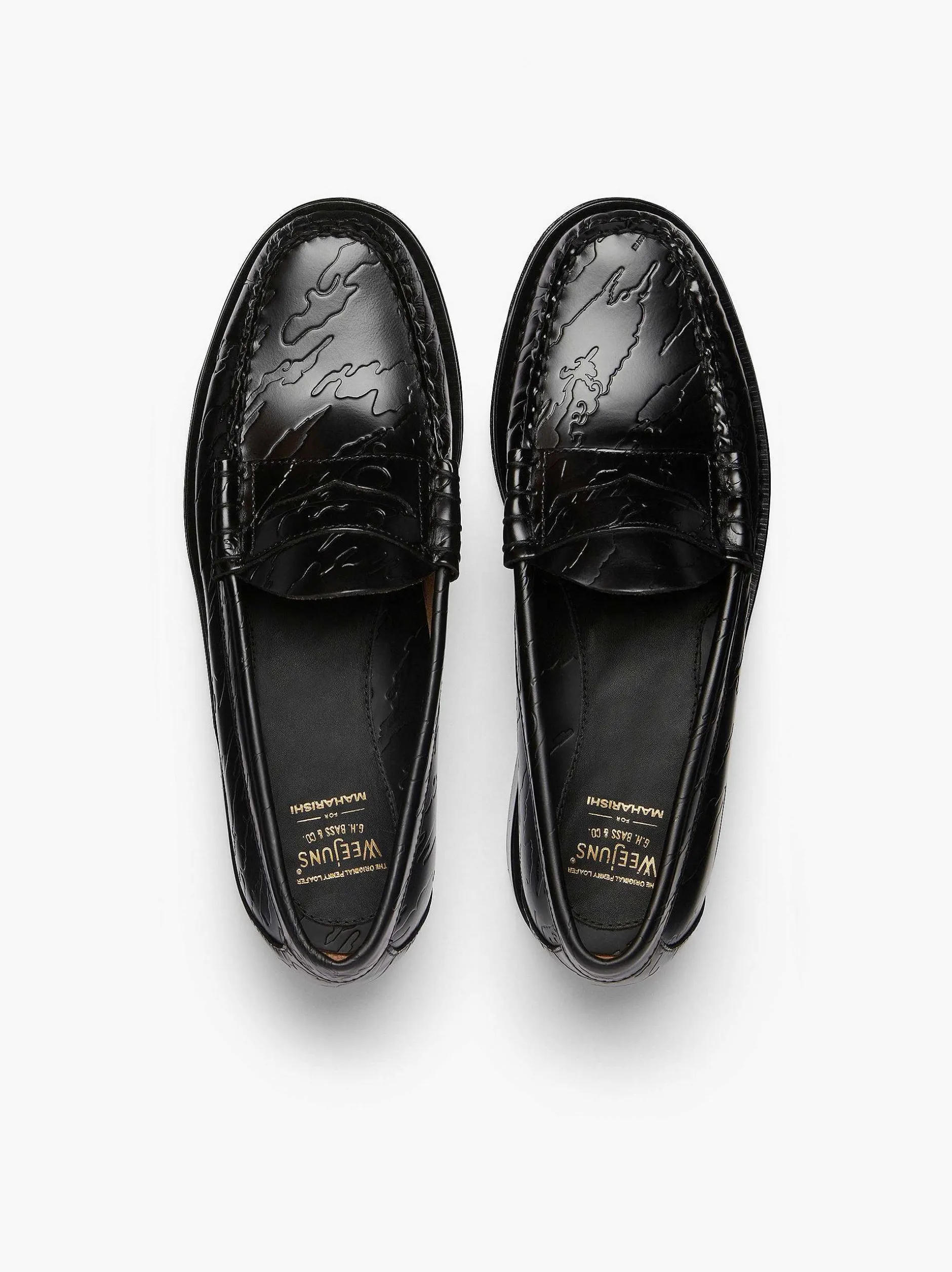 Online G.H.BASS X Maharishi Larson Penny Loafers Black