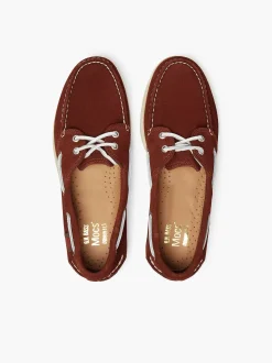 G.H.BASS Jetty Iii 2 Eye Boat Shoes Mid Brown