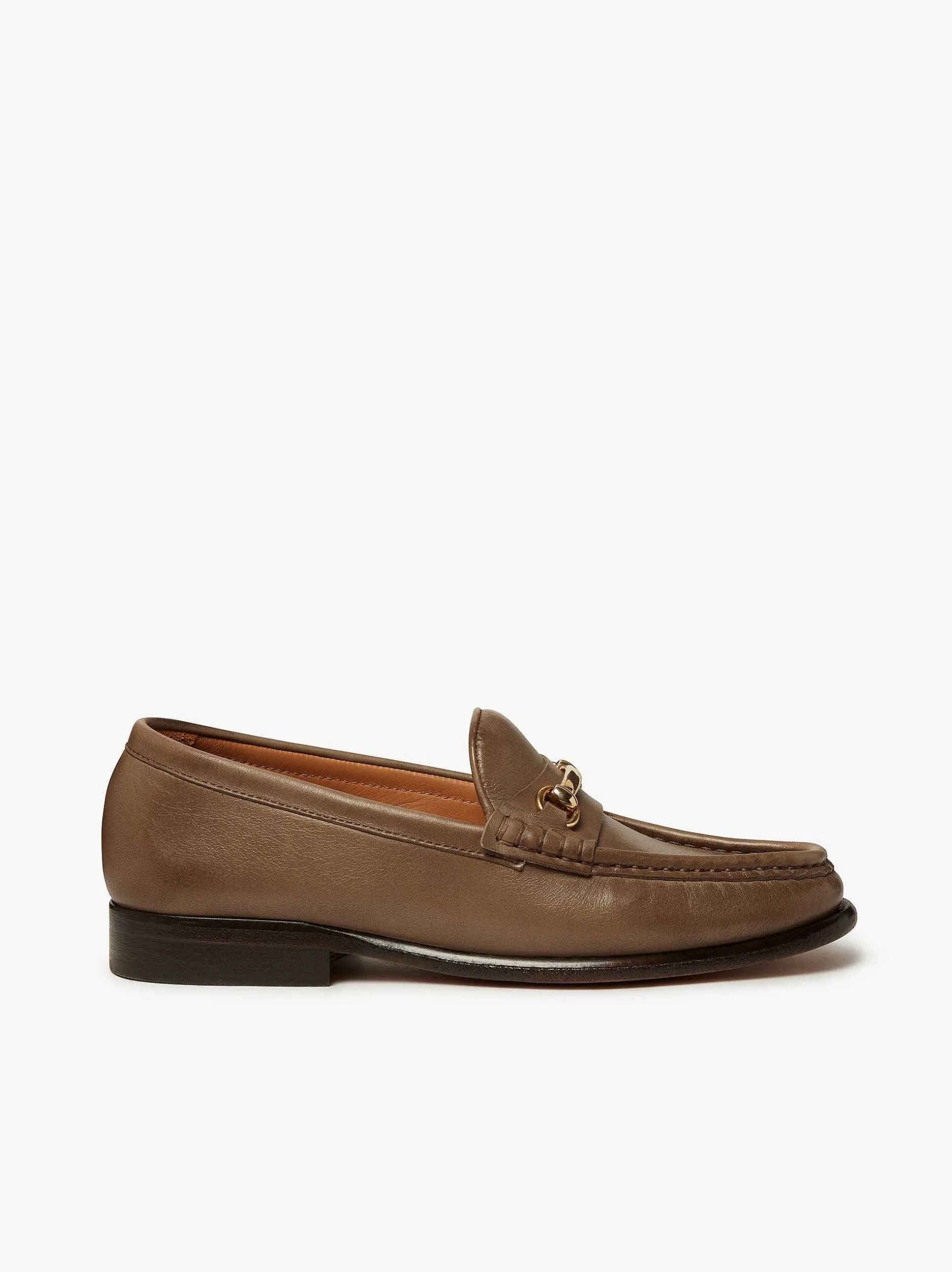 Clearance G.H.BASS Panama Lianna Saddle Bar Loafers Taupe