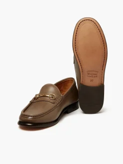 Clearance G.H.BASS Panama Lianna Saddle Bar Loafers Taupe