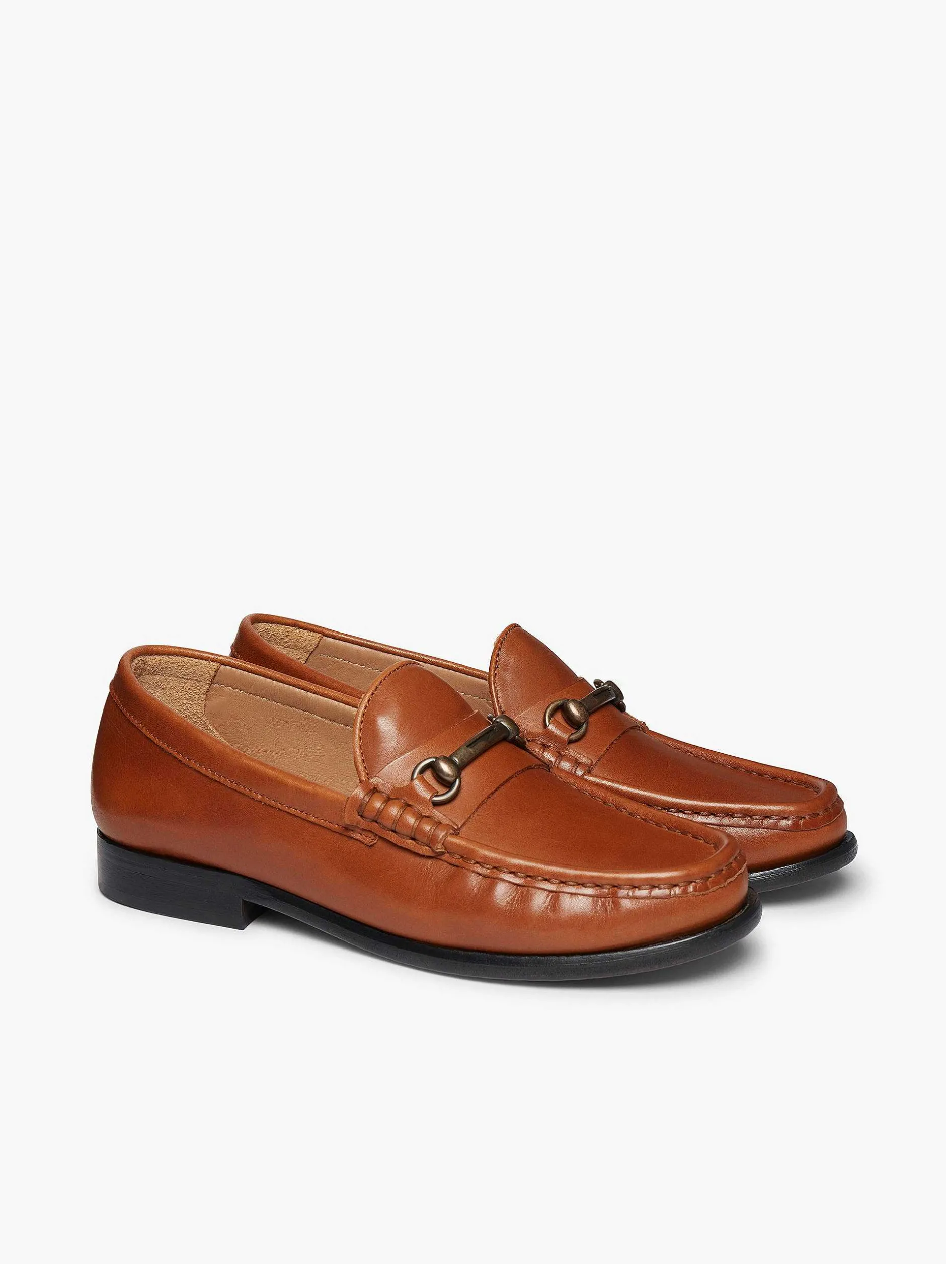 Discount G.H.BASS Panama Lianna Saddle Bar Loafers Tan