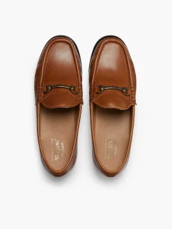 Discount G.H.BASS Panama Lianna Saddle Bar Loafers Tan