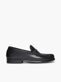 Clearance G.H.BASS Panama Lianna Saddle Bar Loafers Black