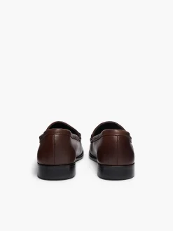 Hot G.H.BASS Panama Lincoln Saddle Bar Loafers Brown