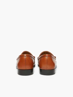 Sale G.H.BASS Panama Lincoln Saddle Bar Loafers Tan