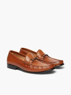 Sale G.H.BASS Panama Lincoln Saddle Bar Loafers Tan