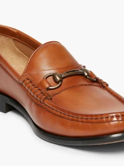 Sale G.H.BASS Panama Lincoln Saddle Bar Loafers Tan