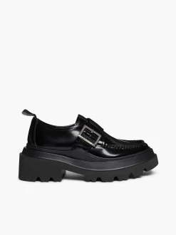 Online G.H.BASS Platform Lug Derby Black