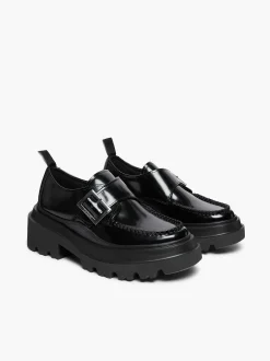 Online G.H.BASS Platform Lug Derby Black