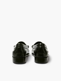 Best G.H.BASS Weejuns Brogue Penny Loafers Black