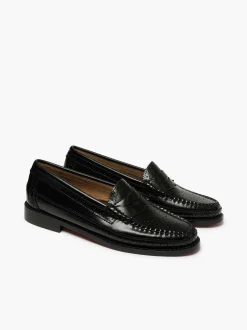 Best G.H.BASS Weejuns Brogue Penny Loafers Black