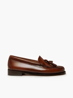 G.H.BASS Weejuns Estelle Brogue Tassel Loafers Cognac