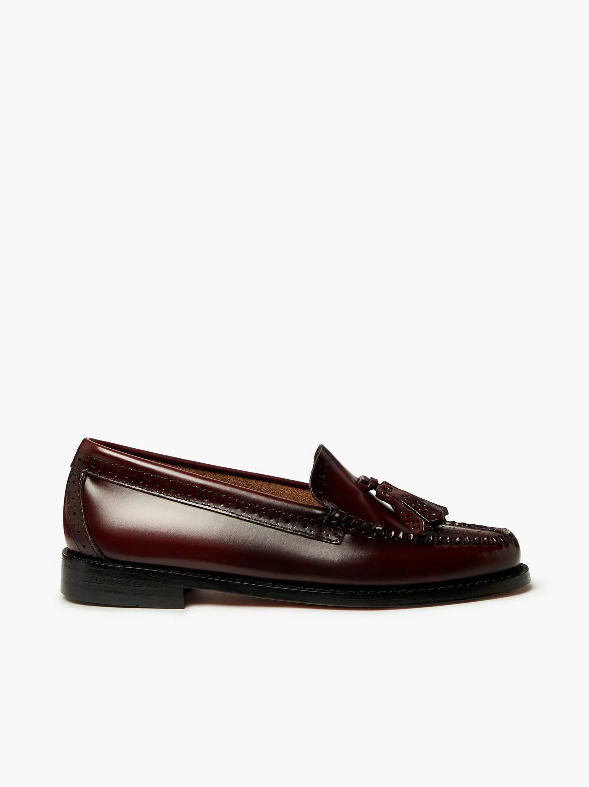 Sale G.H.BASS Weejuns Estelle Brogue Tassel Loafers Wine
