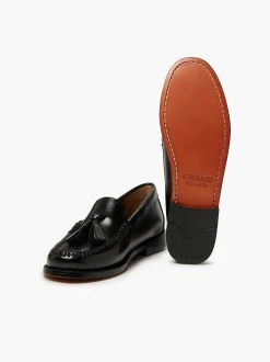 Outlet G.H.BASS Weejuns Estelle Brogue Tassel Loafers Black