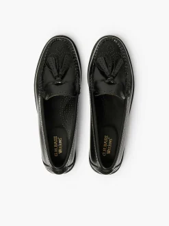 Outlet G.H.BASS Weejuns Estelle Brogue Tassel Loafers Black