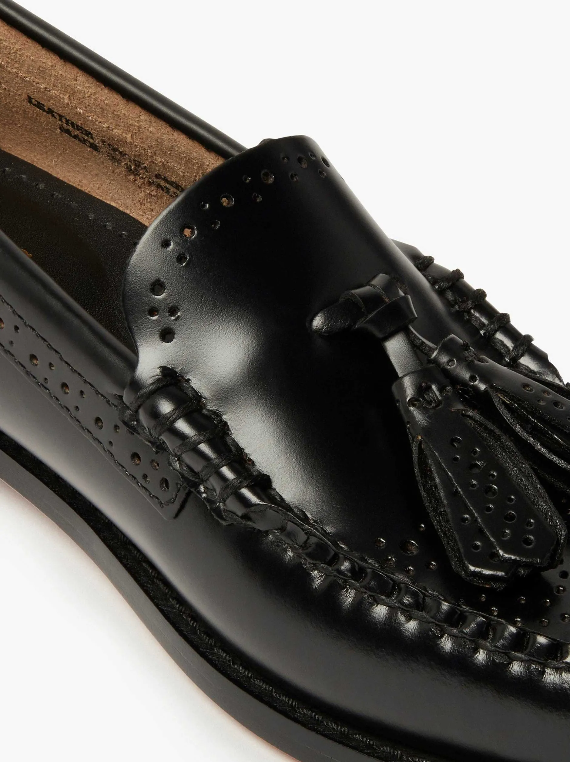 Outlet G.H.BASS Weejuns Estelle Brogue Tassel Loafers Black