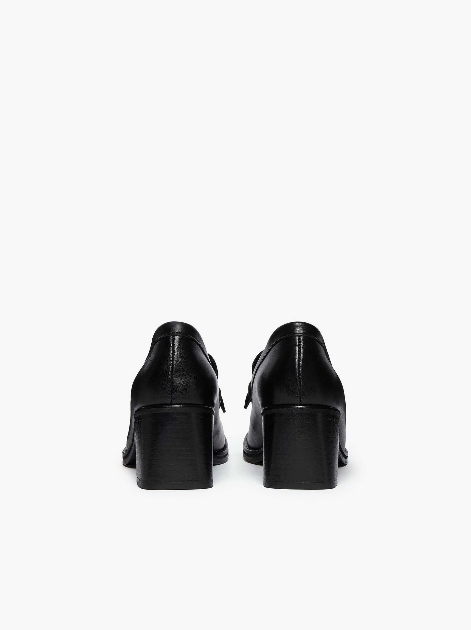 New G.H.BASS Weejuns Kiltie Tassel Heels Black