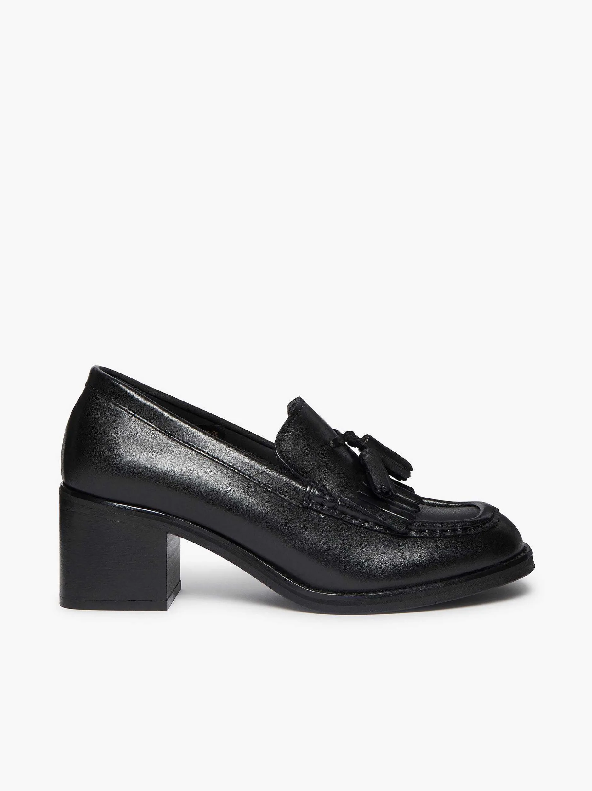 New G.H.BASS Weejuns Kiltie Tassel Heels Black