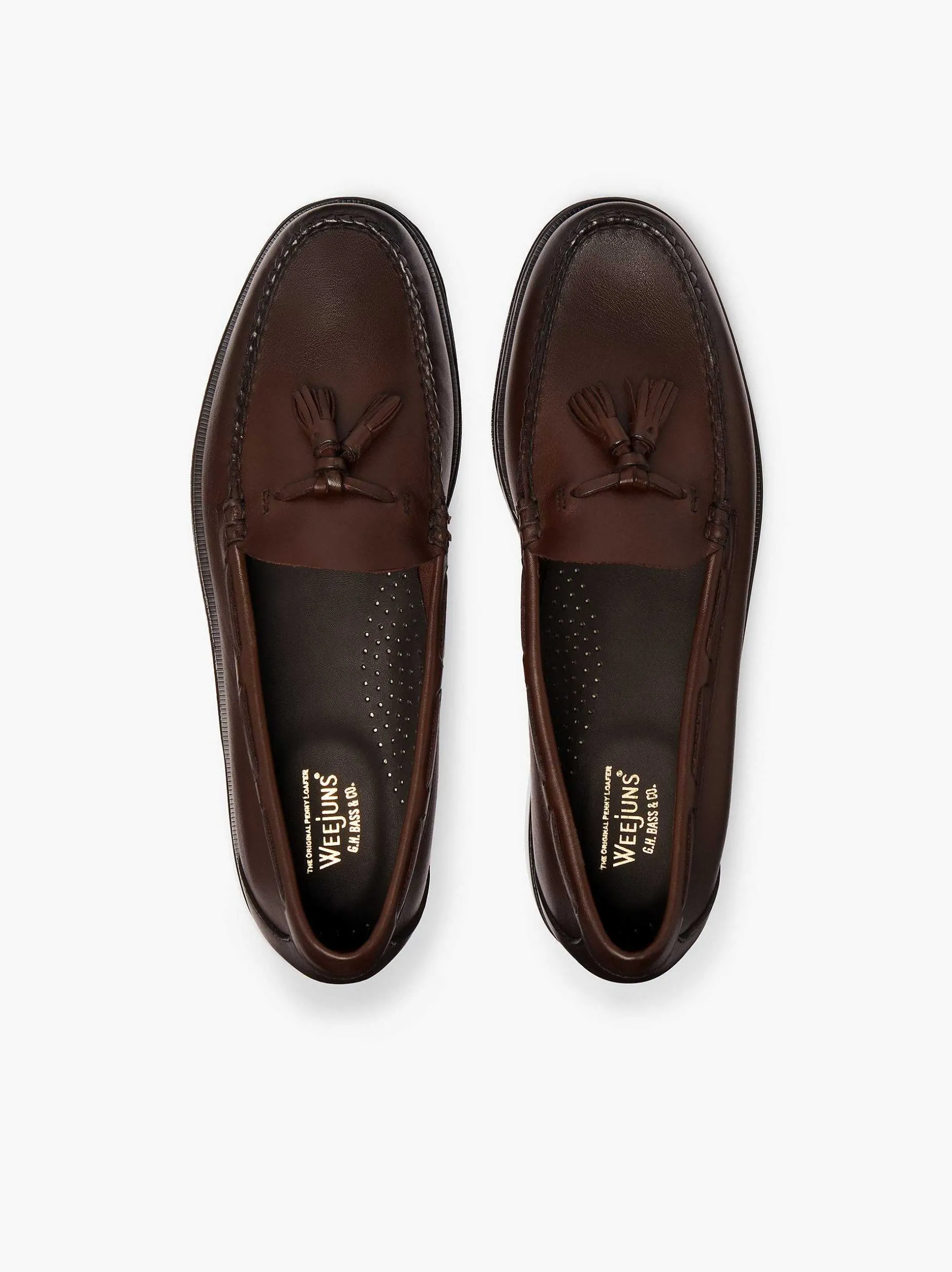 G.H.BASS Weejuns Larkin Tassel Loafers Chocolate