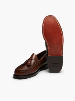 Outlet G.H.BASS Weejuns Larkin Tassel Loafers Brown