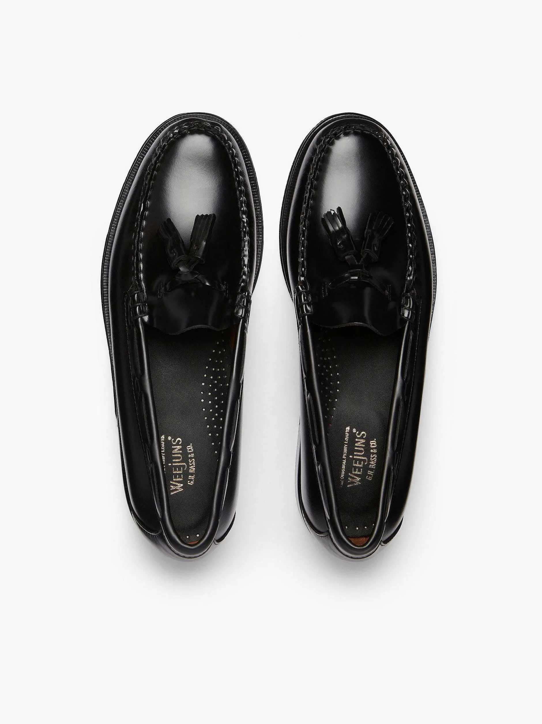 Sale G.H.BASS Weejuns Larkin Tassel Loafers Black